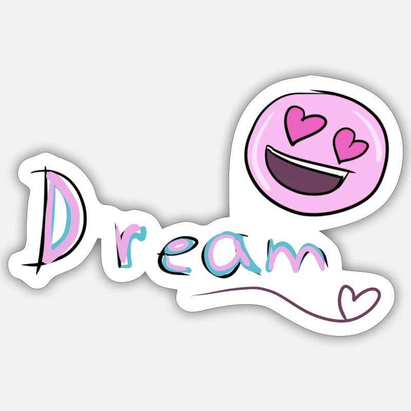Dreamer's dream - Sticker size S (10 x 10 cm) - white matte