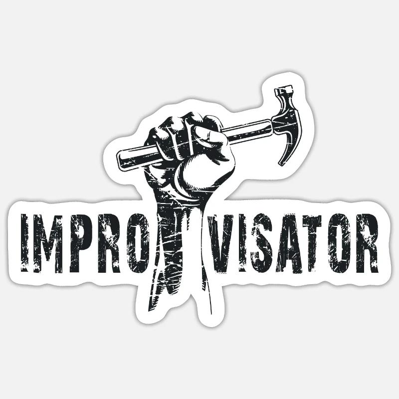 improvisator Sticker Größe S (10 x 10 cm)