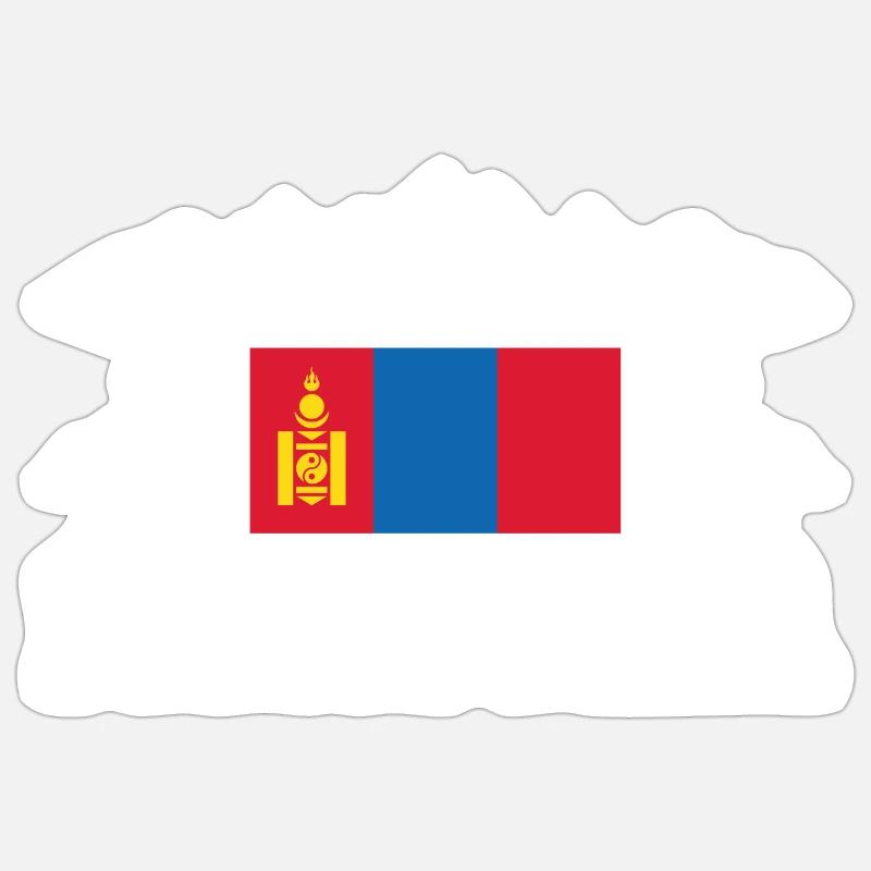 Mongolei Sticker Größe S (10 x 10 cm)