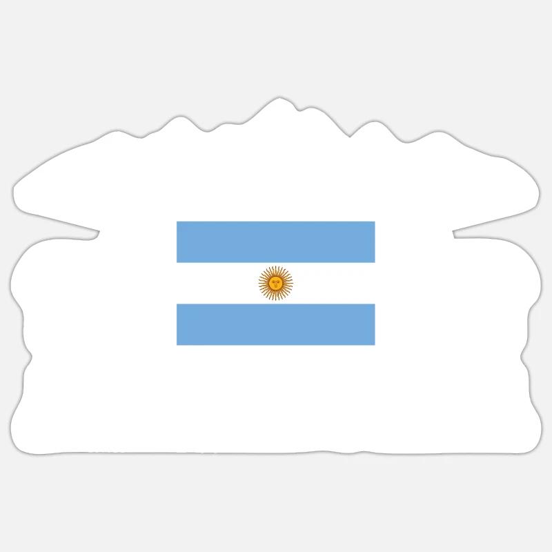Argentinien - Sticker Größe S (10 x 10 cm) - Mattweiß