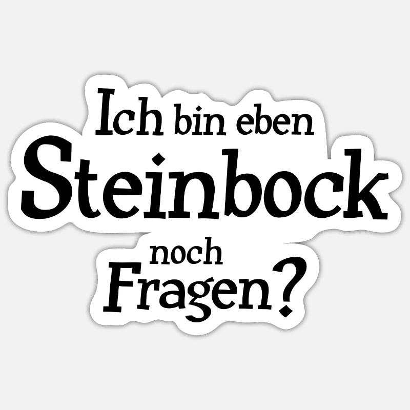 Sternzeichen Steinbock Sticker Größe S (10 x 10 cm)