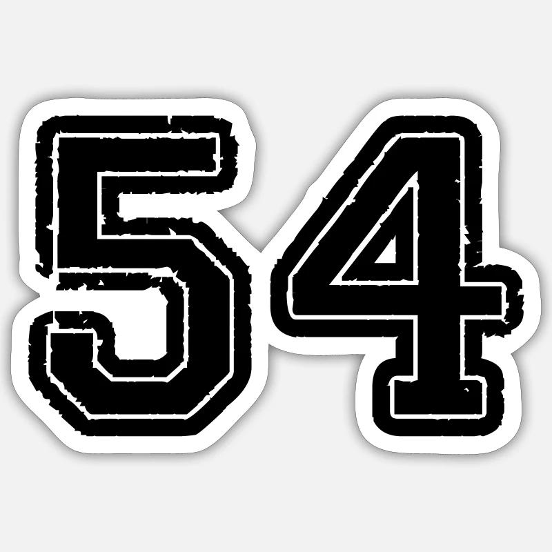 54 - Sticker taille S (10 x 10 cm) - blanc mat