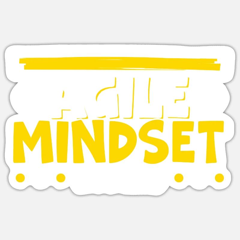 Projektmanagement Scrum | Agile Mindset Installed Sticker Größe S (10 x 10 cm)