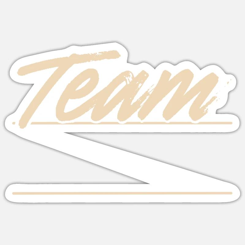 Équipe - Sticker taille S (10 x 10 cm) - blanc mat