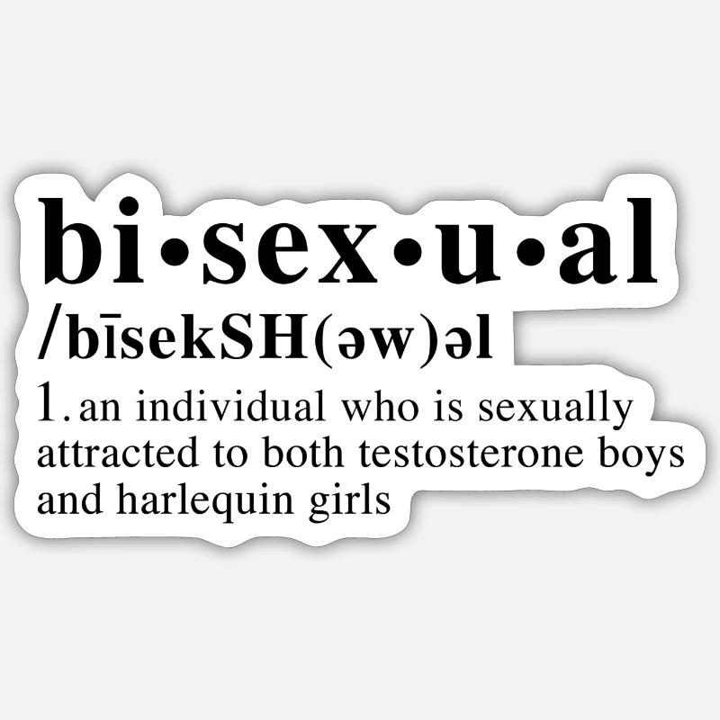 Bisexual Dictionary Sticker size S (10 x 10 cm)