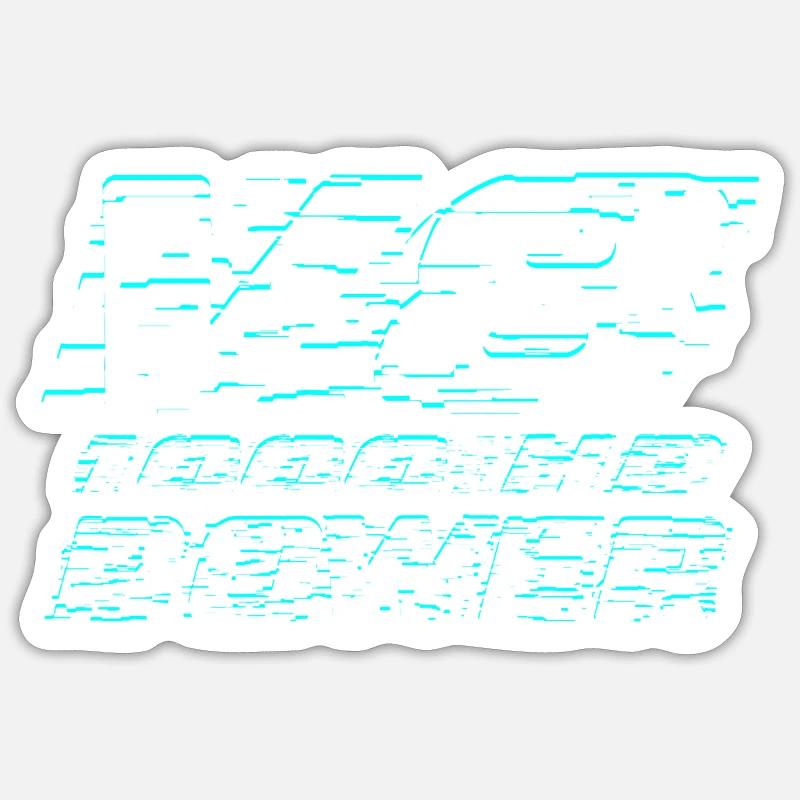 V8 - Sticker Größe S (10 x 10 cm) - Mattweiß