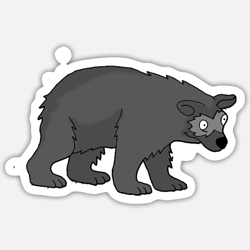 Bear 1 - Sticker size S (10 x 10 cm) - white matte