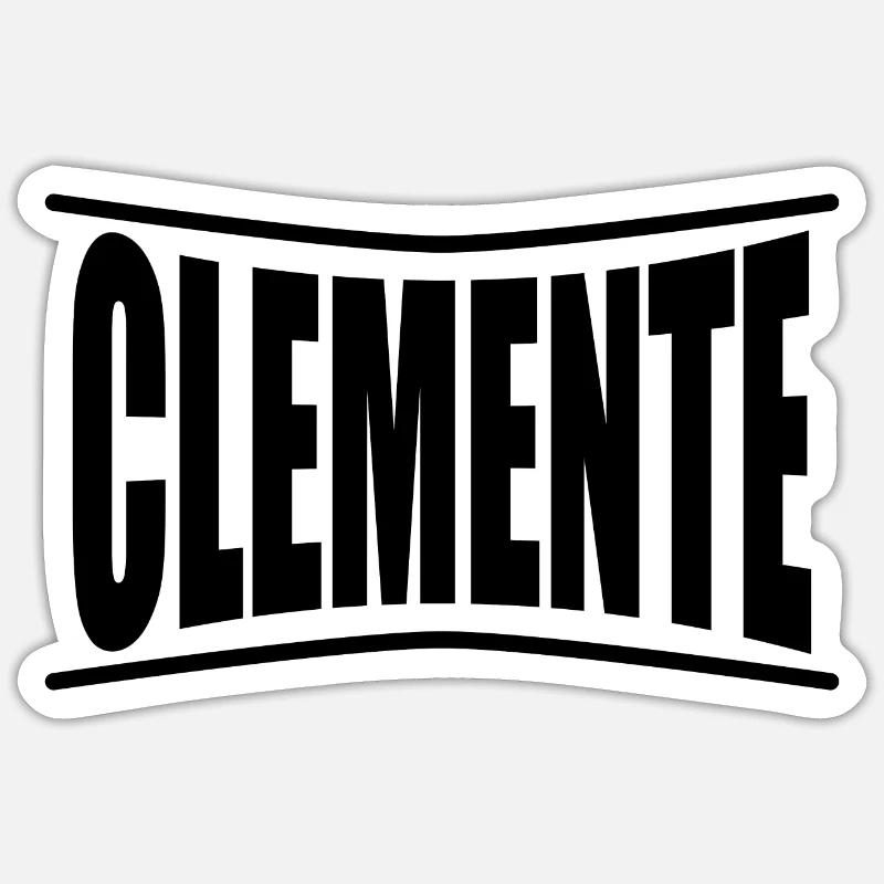 Clemente T-Shirt Geschenkidee Sticker Größe S (10 x 10 cm)