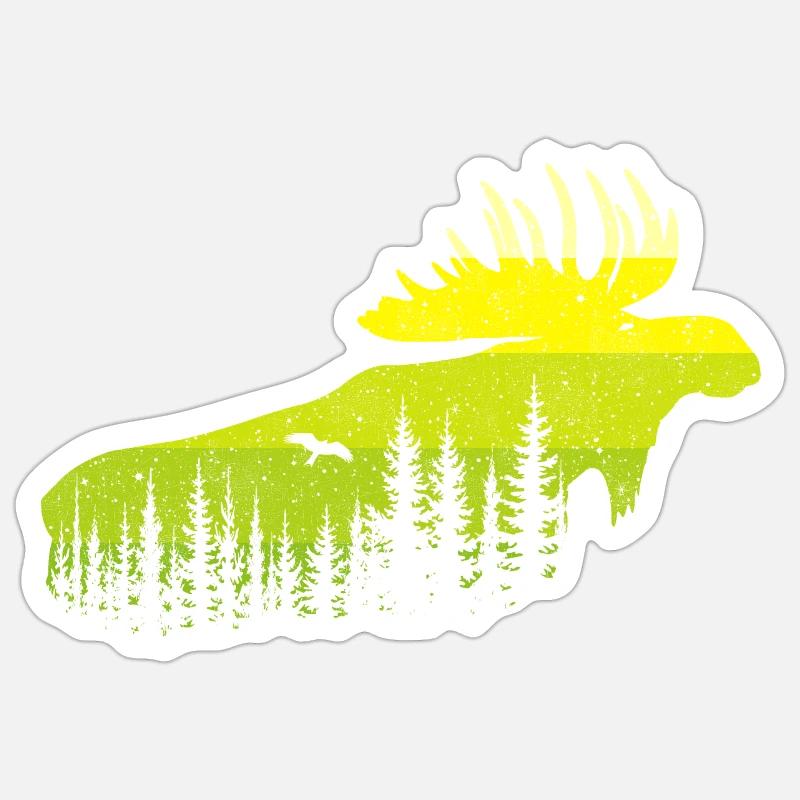 Élan - Sticker taille S (10 x 10 cm) - blanc mat