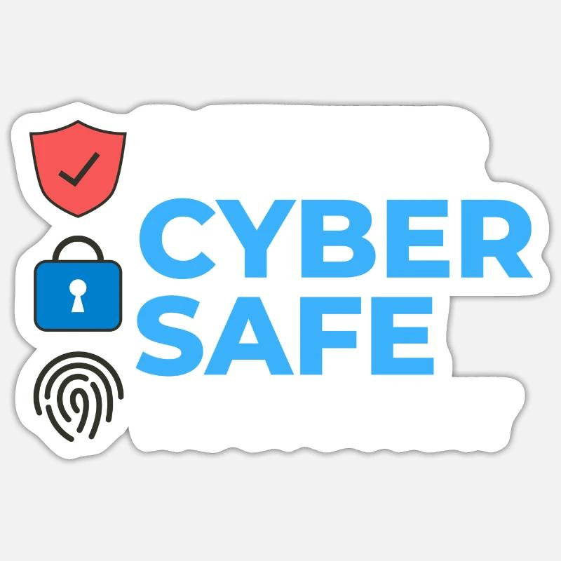 Cyber Security Information Computer Sicherheit Sticker Größe S (10 x 10 cm)