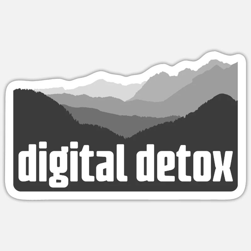 désintoxication numérique Sticker taille S (10 x 10 cm)
