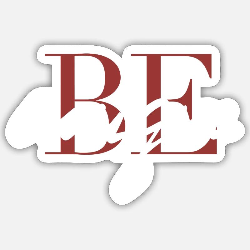 be unique - Sticker size S (10 x 10 cm) - white matte
