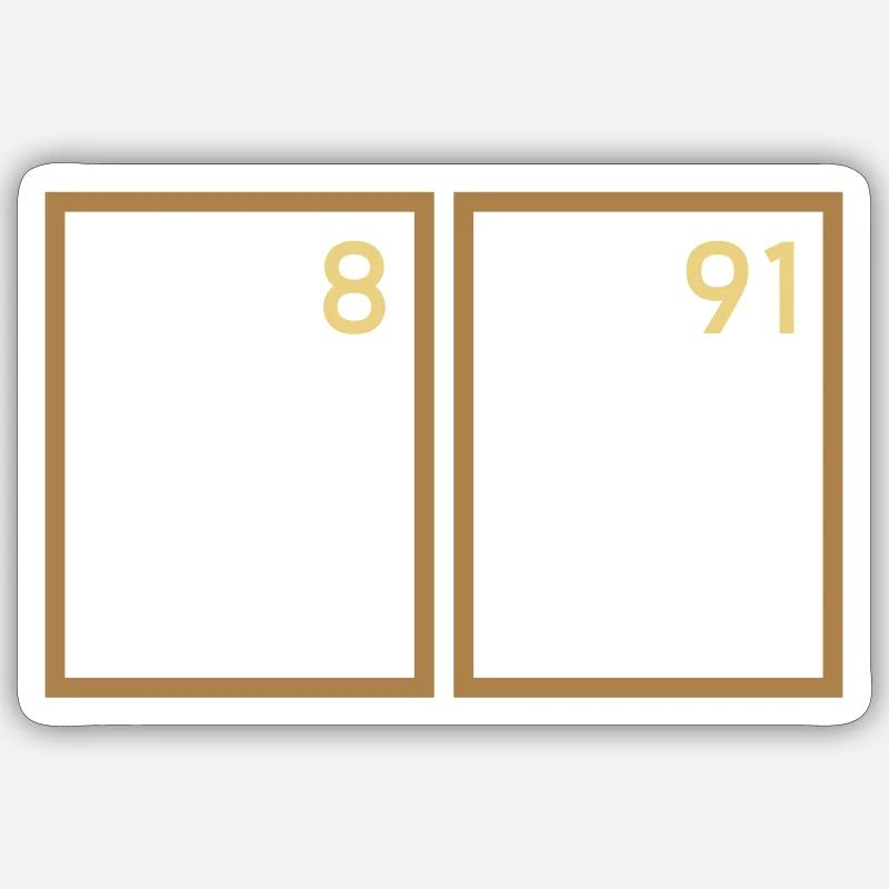 Opa (Sauerstoff, Palladium) - Sticker Größe S (10 x 10 cm) - Mattweiß