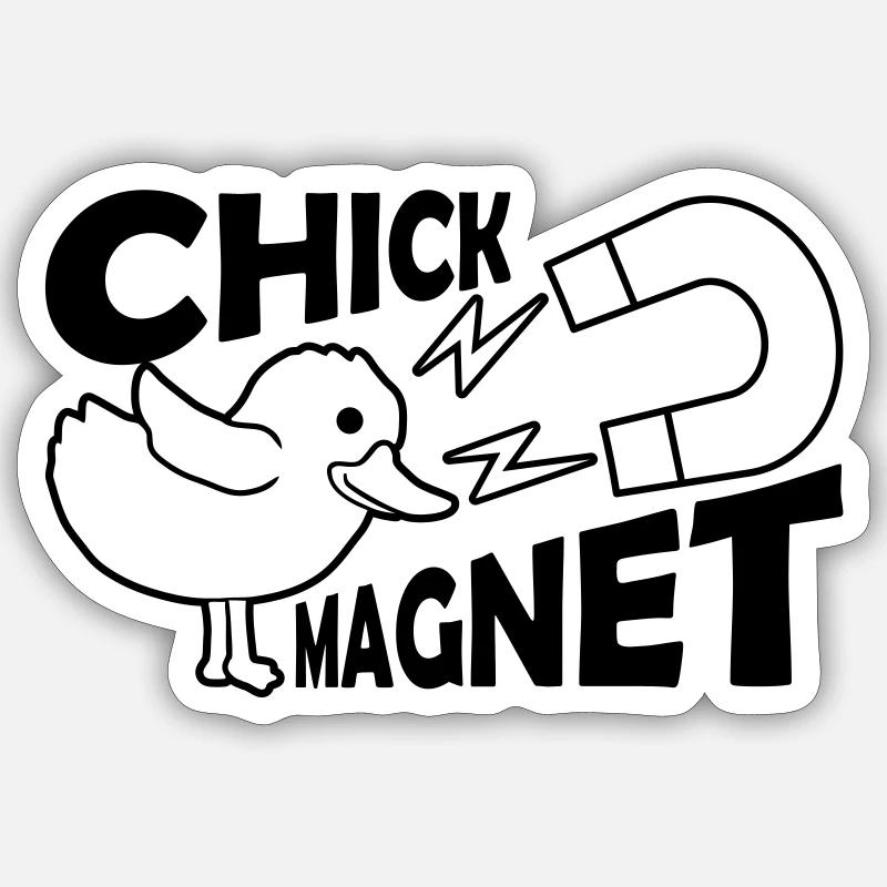 Heartbreaker Chick Magnet Casanova Sticker size S (10 x 10 cm)