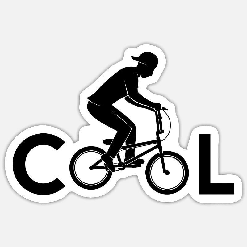 Cool - Sticker taille S (10 x 10 cm) - blanc mat