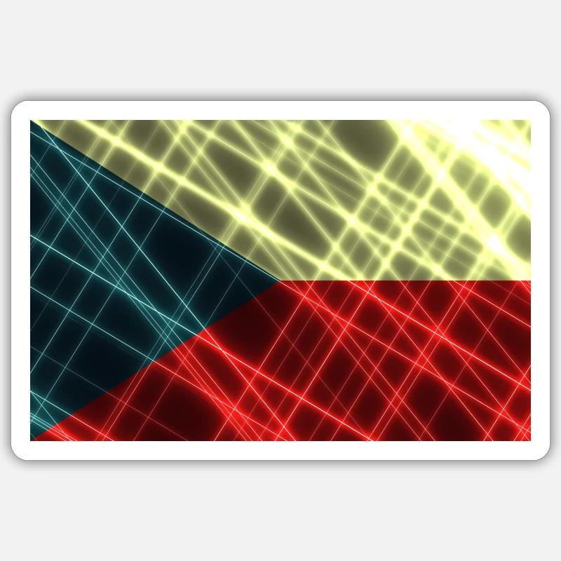 Tchéquie Sticker taille S (10 x 10 cm)