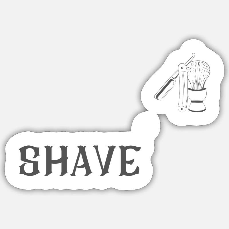 Shave Sticker Größe S (10 x 10 cm)
