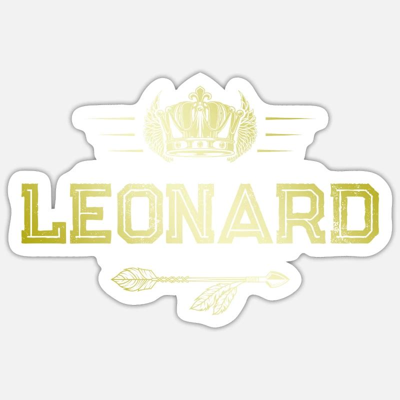 Leonard - Sticker size S (10 x 10 cm) - white matte