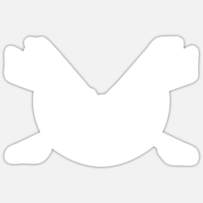 Lignes géométriques Hull Circle View Sticker taille S (10 x 10 cm)