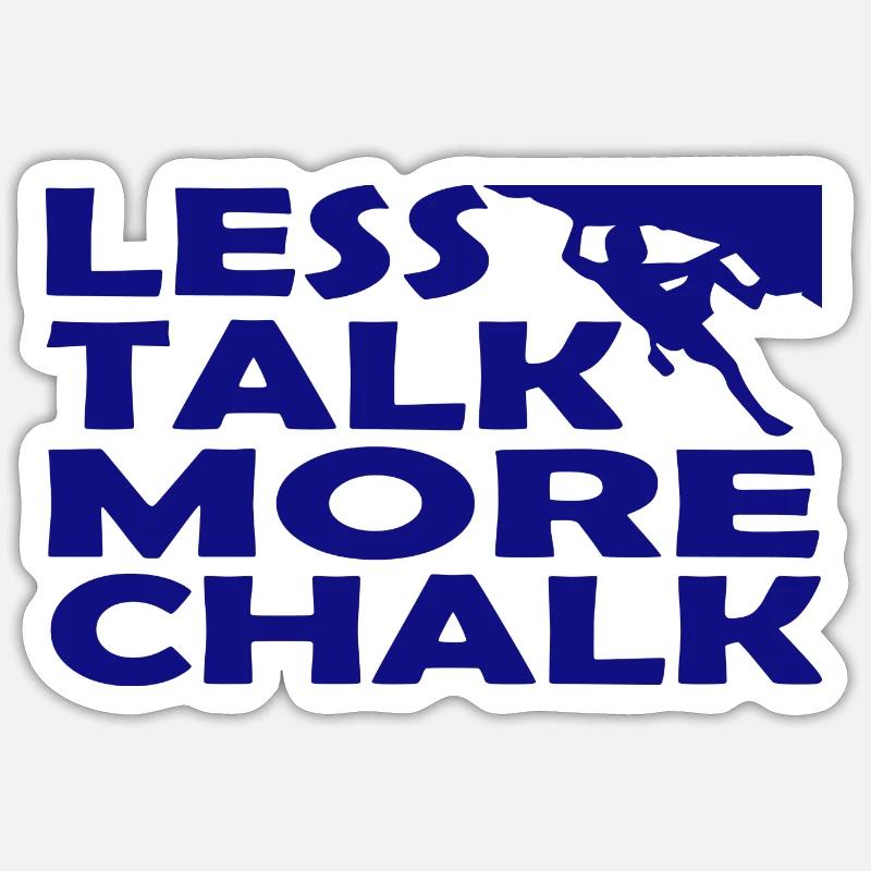 escalade - Sticker taille S (10 x 10 cm) - blanc mat
