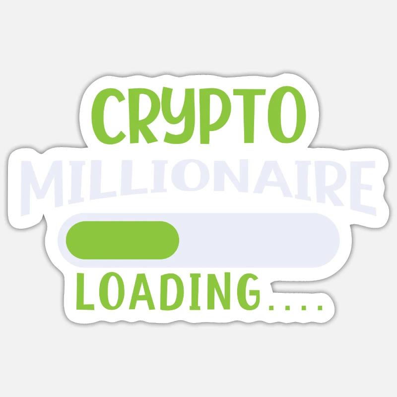 Krypto Bitcoin Bitcoins Crypto Blockchain Sticker taille S (10 x 10 cm)