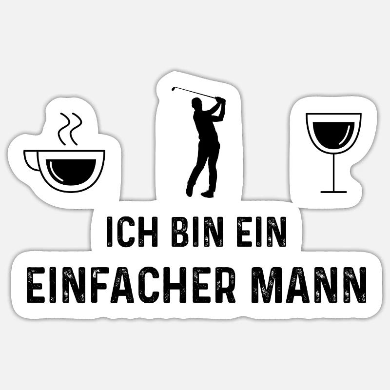 Ich bin ein Einfacher Mann - (2) Sticker Größe S (10 x 10 cm)