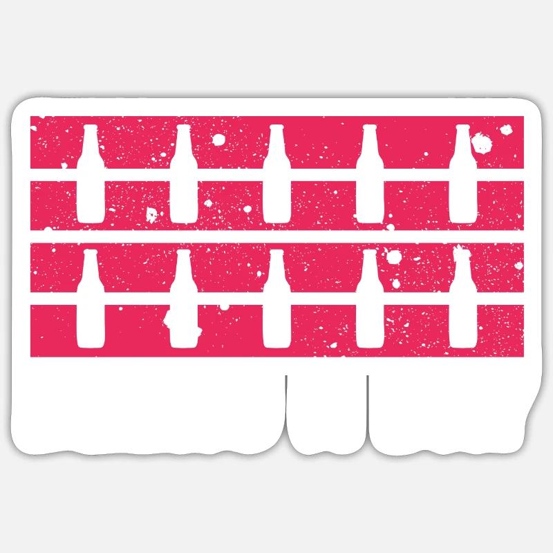 Beer per day - Sticker size S (10 x 10 cm) - white matte