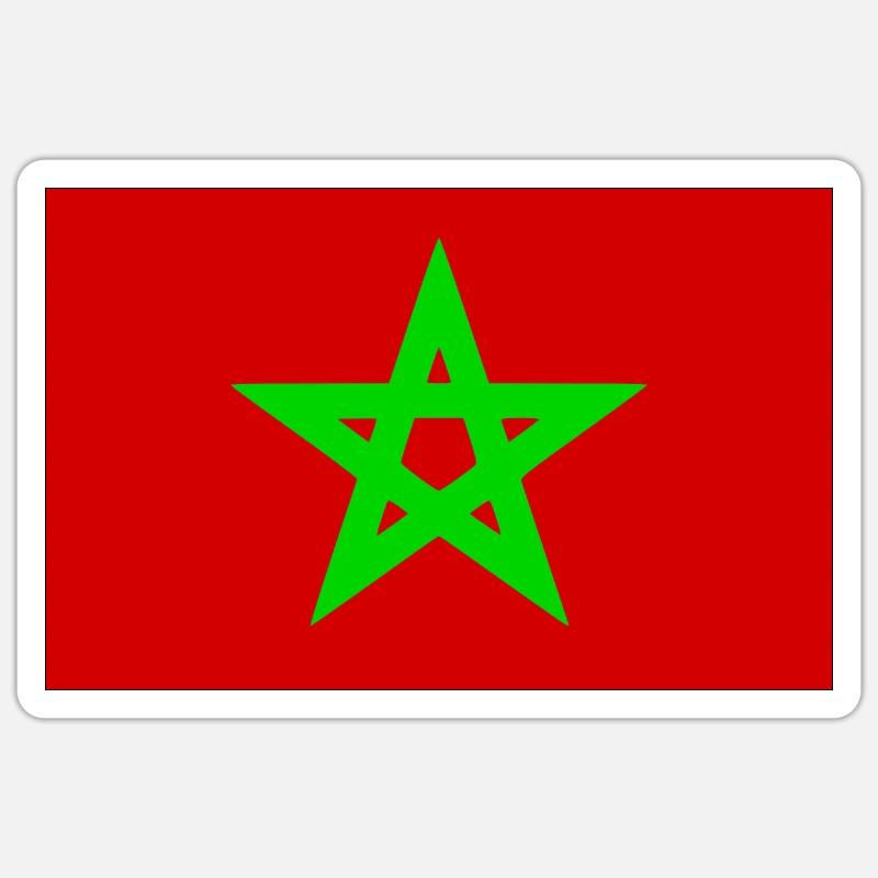 Morocco - Sticker size S (10 x 10 cm) - white matte