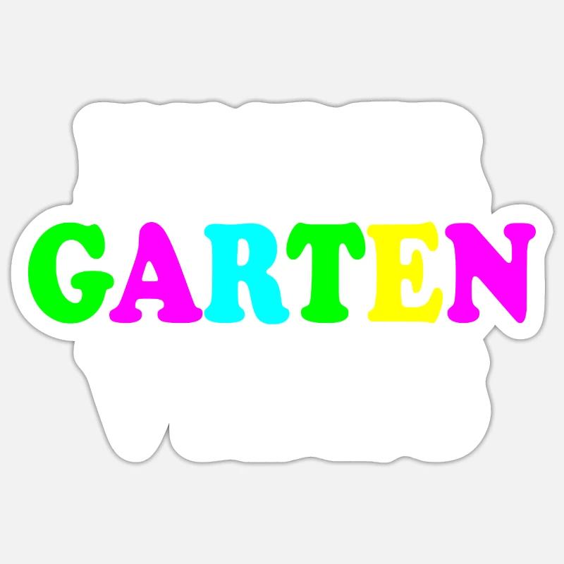 kindergarten vibes - Sticker taille S (10 x 10 cm) - blanc mat