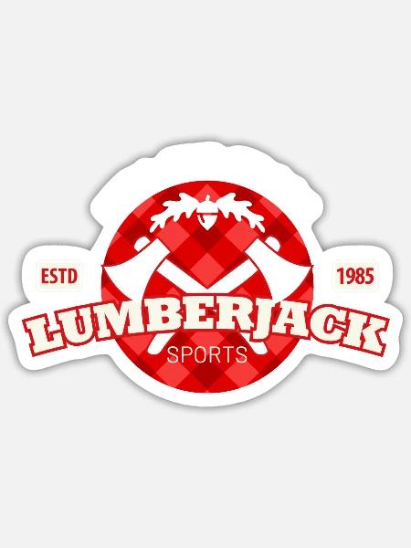 lumberjack karomuster im kreis - Sticker Größe S (10 x 10 cm) - Mattweiß