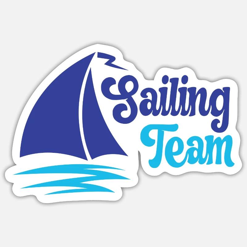 Sailing Team - Sticker size S (10 x 10 cm) - white matte