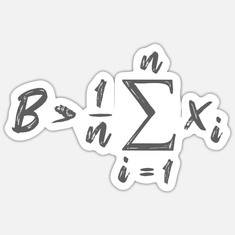 Be Greater Than Average Formula Math Sticker size S (10 x 10 cm)