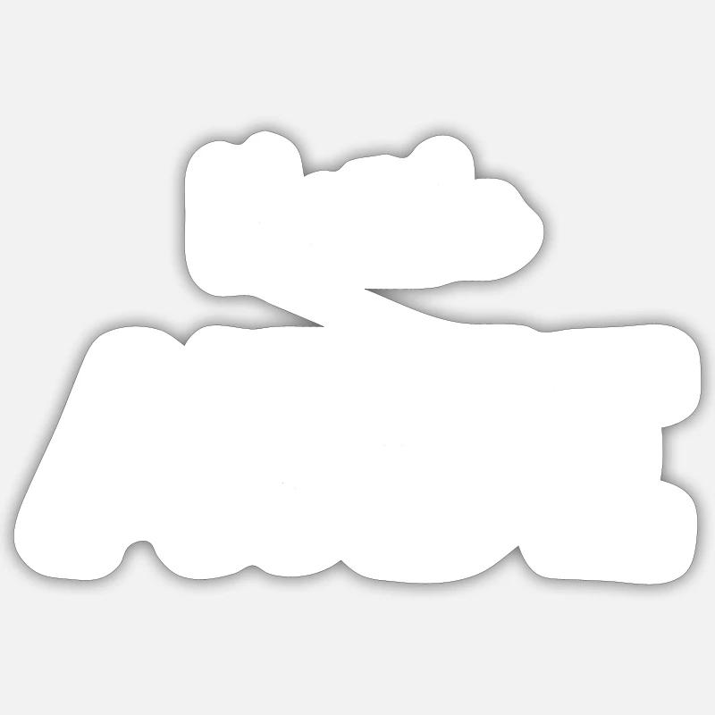 Aide-infirmière - Infirmière - Sticker taille S (10 x 10 cm) - blanc mat