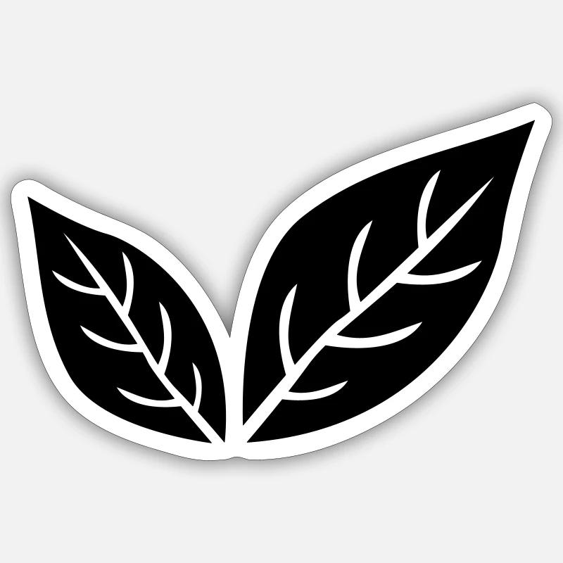 leaf 32 Sticker Größe S (10 x 10 cm)