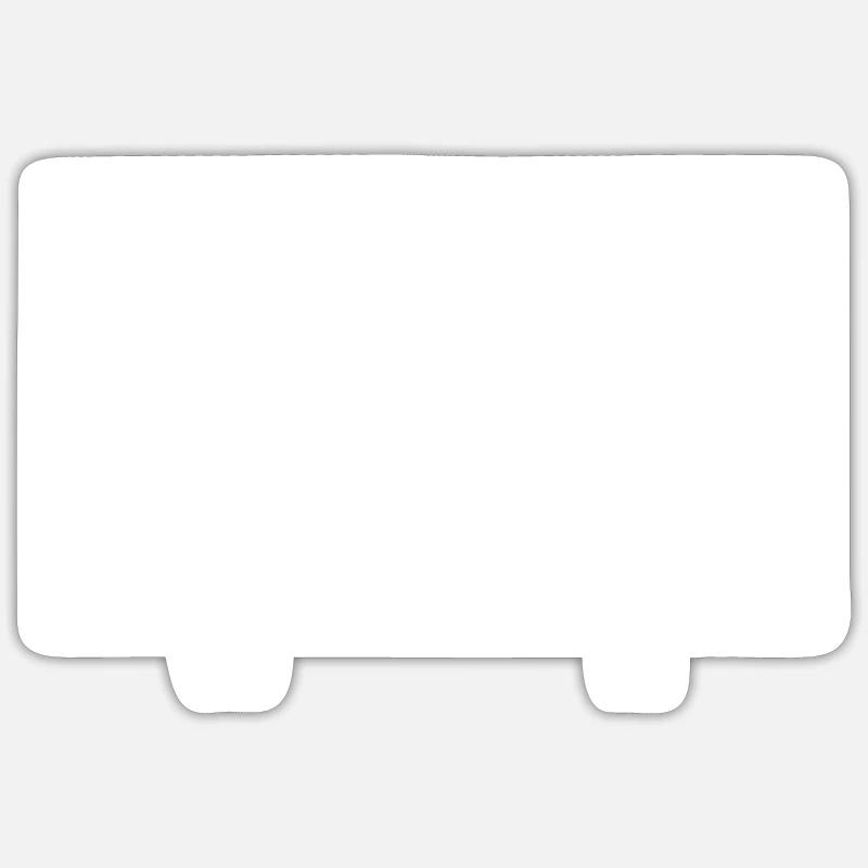 Vous - Moi - Parapente Droit - Sticker taille S (10 x 10 cm) - blanc mat