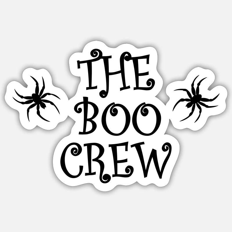 Le Boo Crew - Sticker taille S (10 x 10 cm) - blanc mat