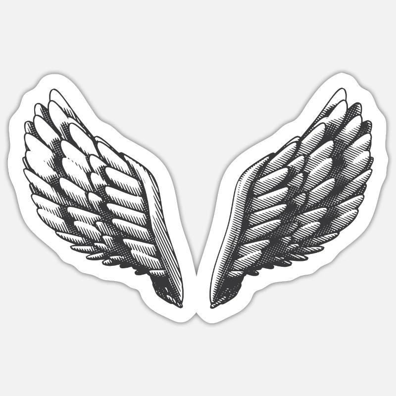 Wing Sticker size S (10 x 10 cm)