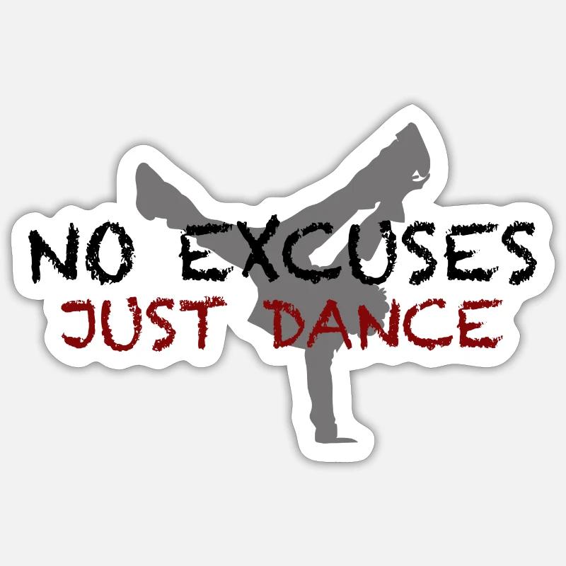 Just Dance - Sticker Größe S (10 x 10 cm) - Mattweiß