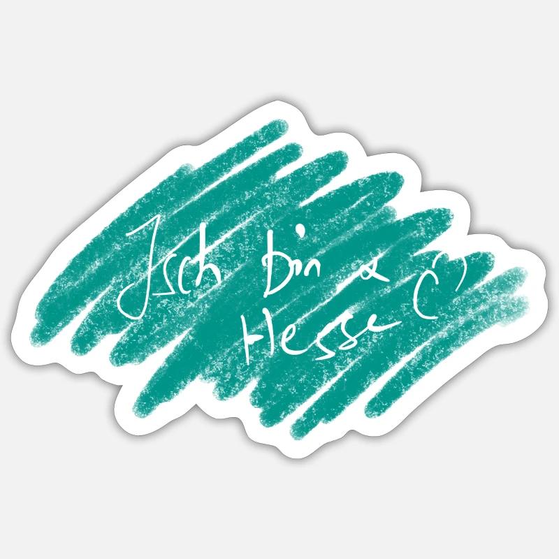 Hessisch - Sticker Größe S (10 x 10 cm) - Mattweiß