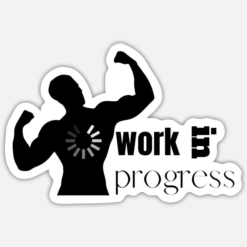musculation Sticker taille S (10 x 10 cm)