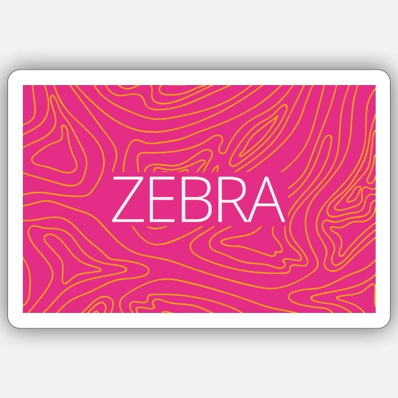 ZEBRA Sticker Sticker Größe S (10 x 10 cm)
