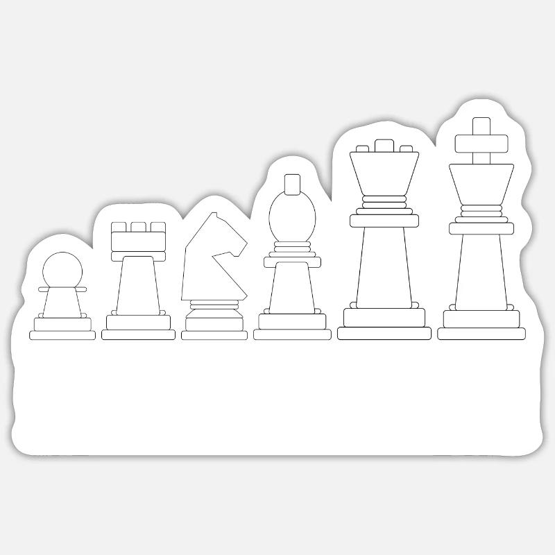 Wähle dein Waffenschach Sticker Größe S (10 x 10 cm)