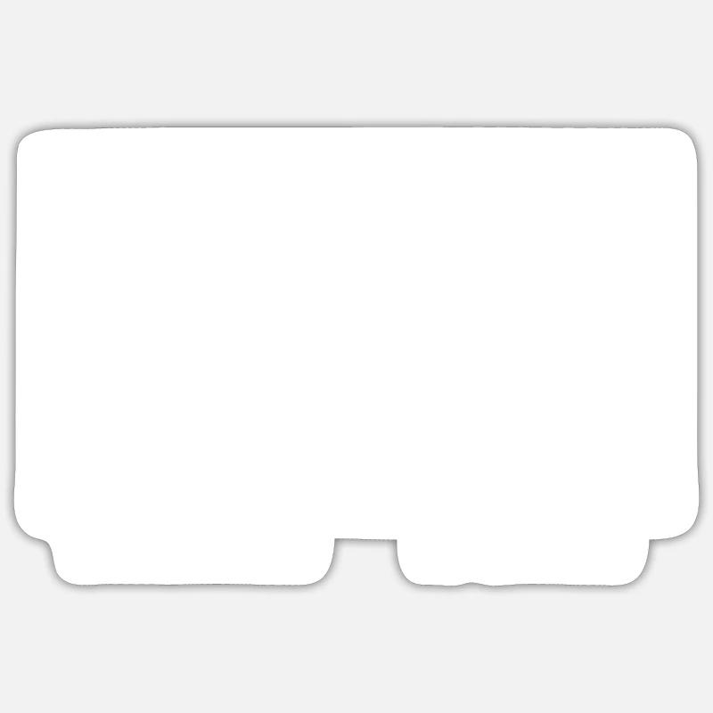 Votre mari - Mon mari - Escalade - Sticker taille S (10 x 10 cm) - blanc mat