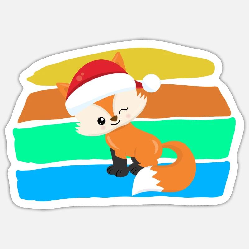 Fuchs Sticker Größe S (10 x 10 cm)