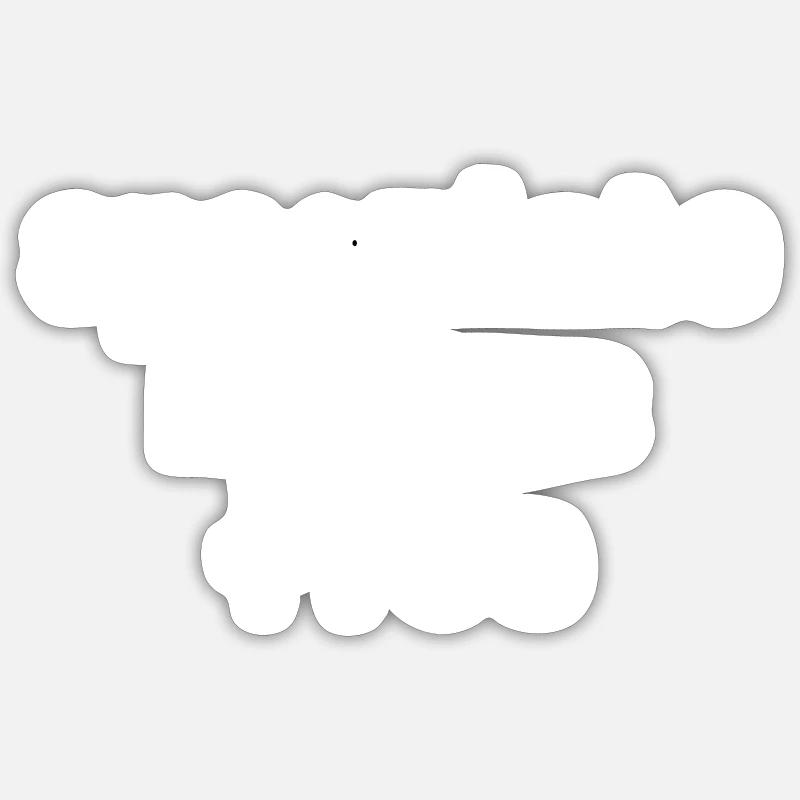 Spéculer rend blanc libre Sticker taille S (10 x 10 cm)