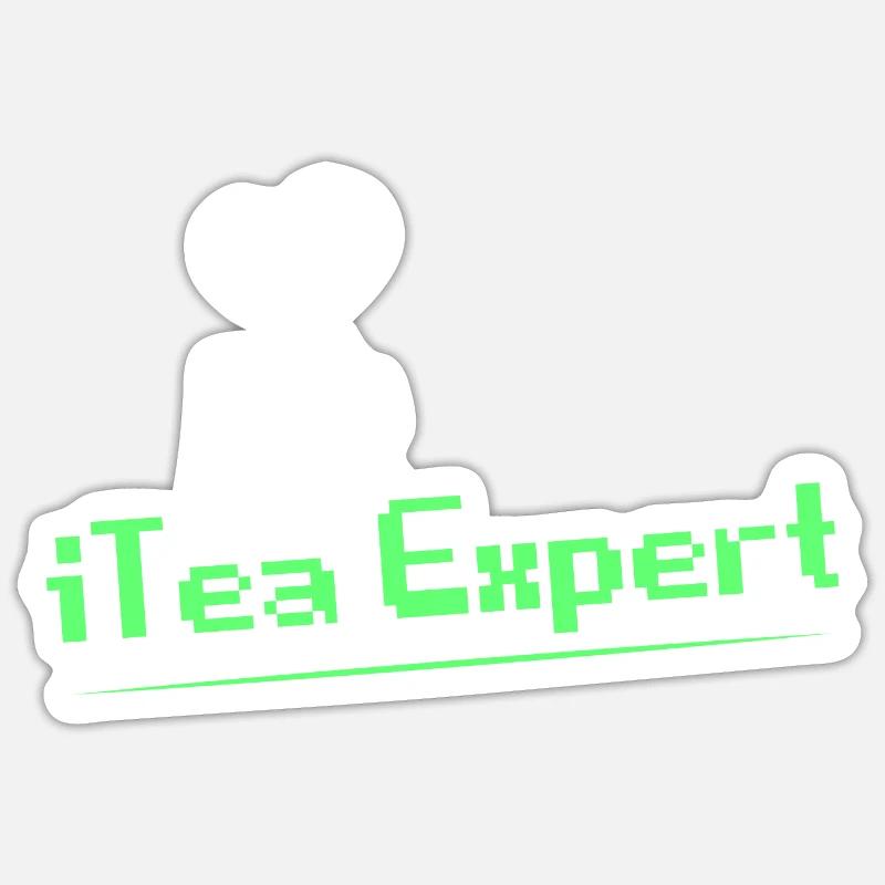iTea Expert Software Coding - Sticker Größe S (10 x 10 cm) - Mattweiß