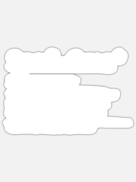 Spaß Oma - alles erlaubt - keine Regeln - Sticker Größe S (10 x 10 cm) - Mattweiß