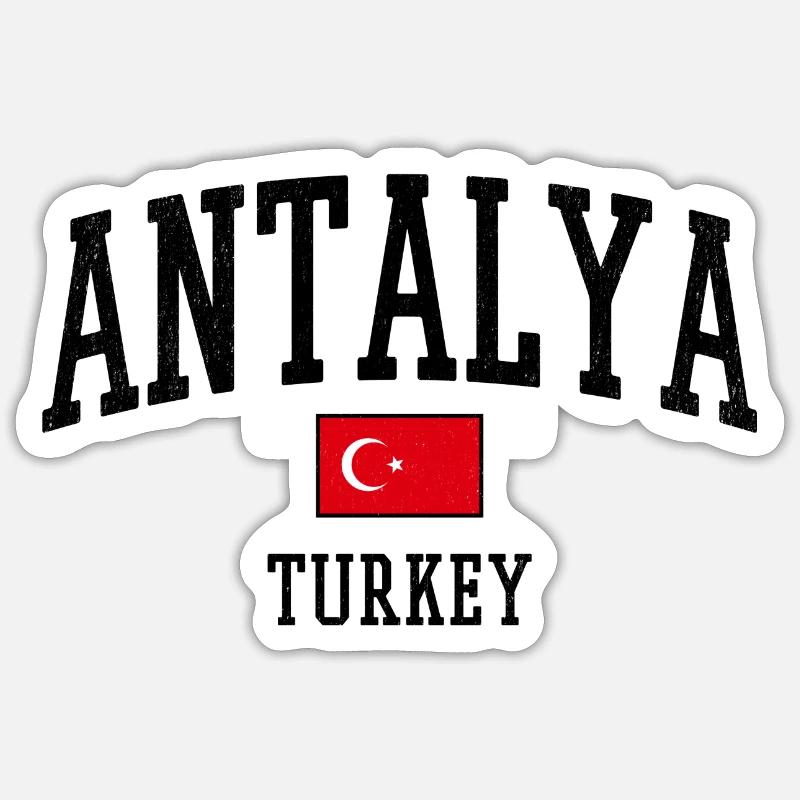 Small Turkish Crescent Emblem Sticker size S (10 x 10 cm)