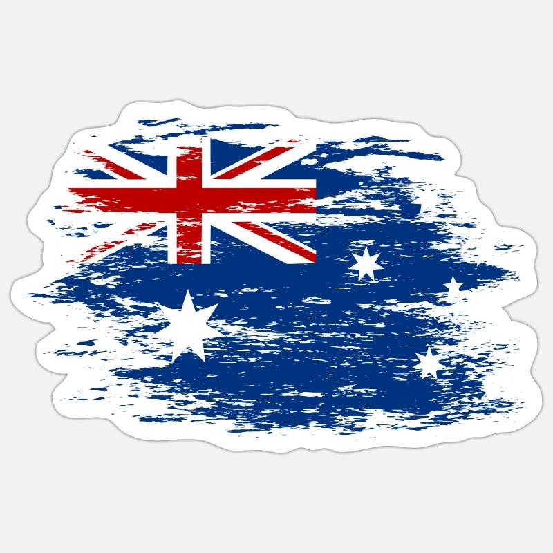 Australie utilisé Sticker taille S (10 x 10 cm)