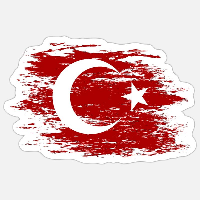 Dinde utilisée - Sticker taille S (10 x 10 cm) - blanc mat